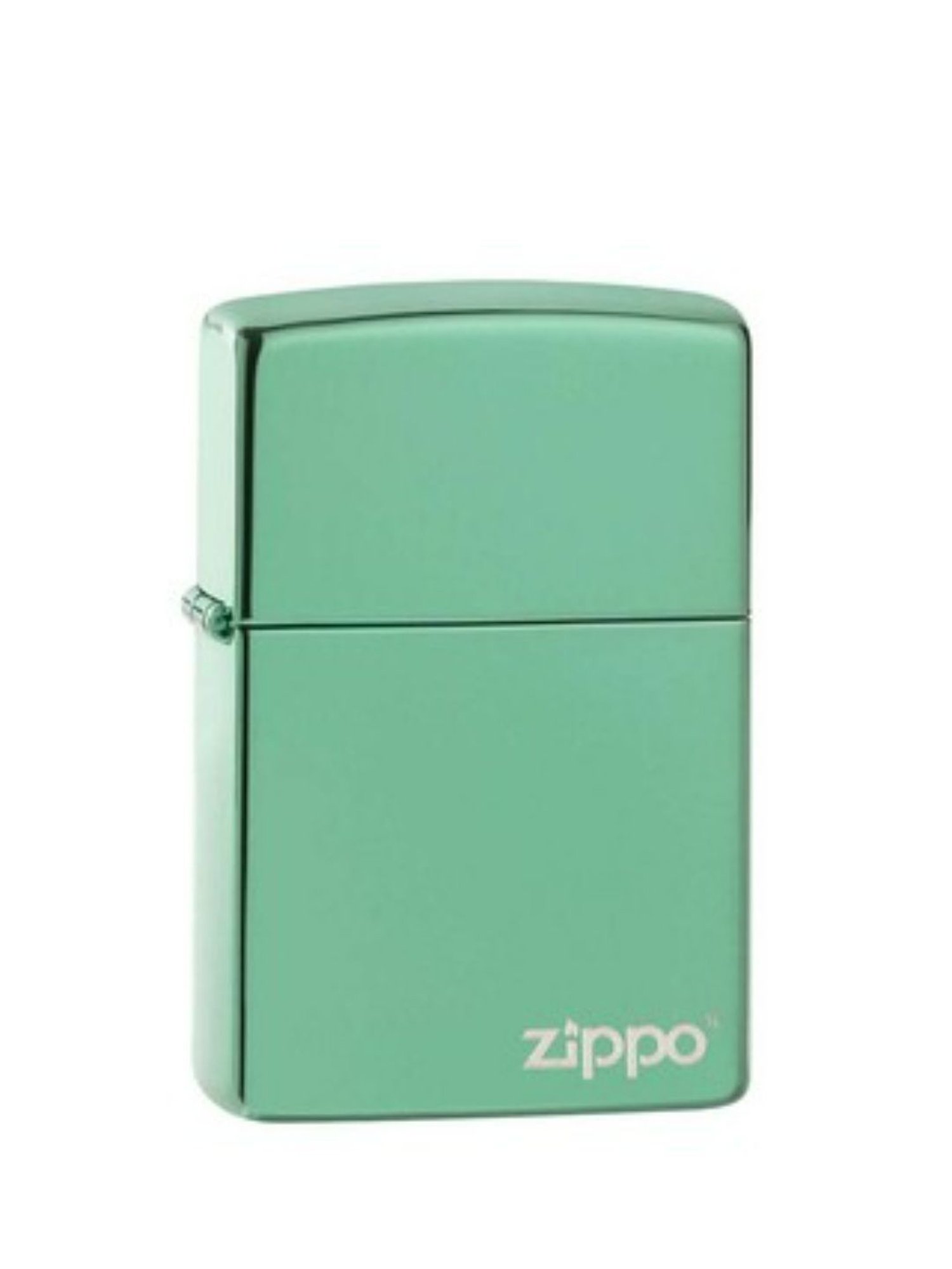 Zippo Green Classic Logo Brass Windproof Pocket Lighter