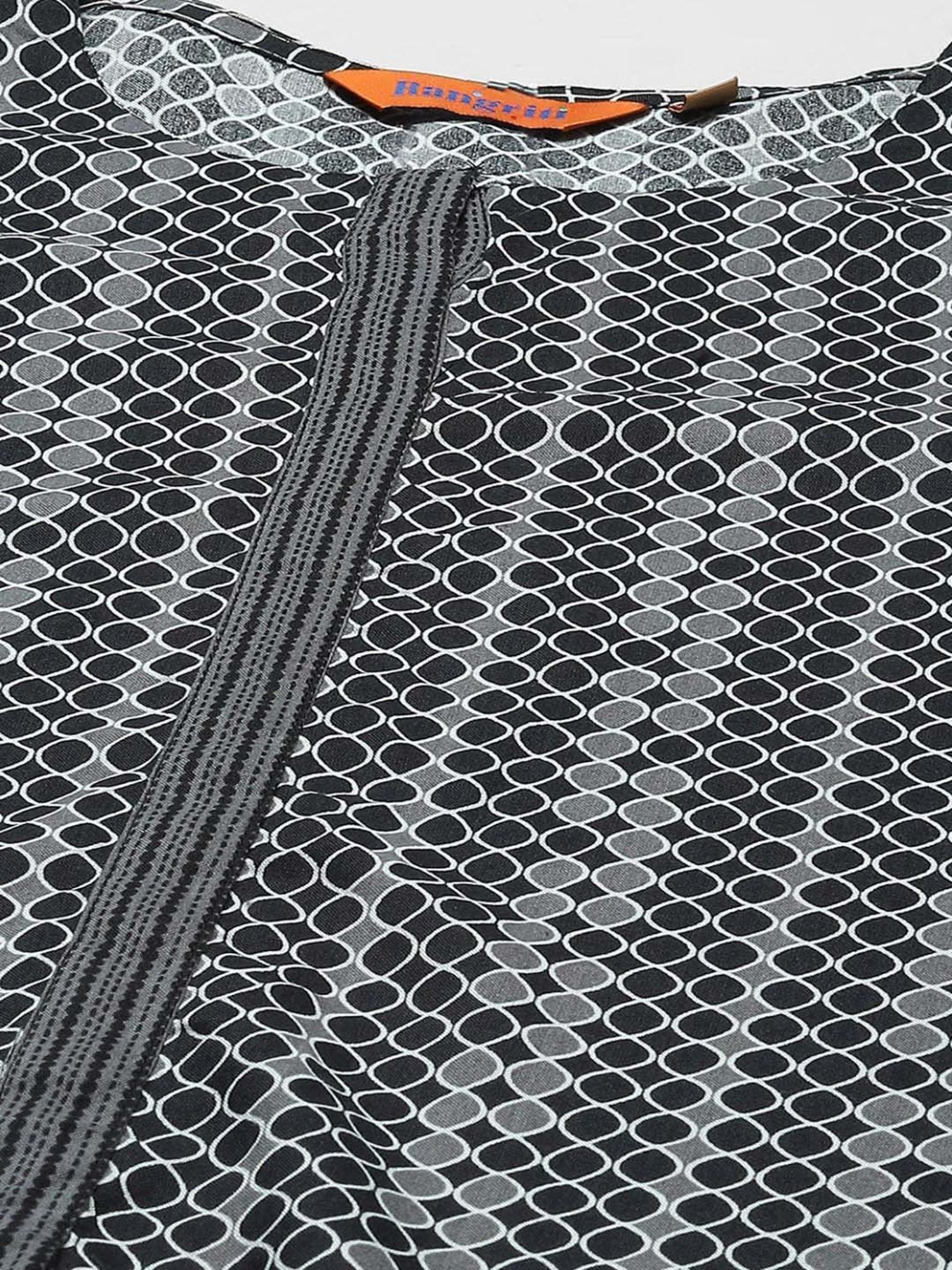 Rangriti Black Printed Top