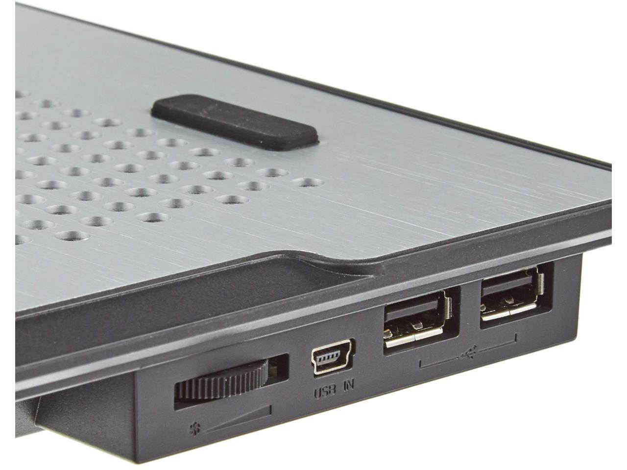 Cooler Master R9-NBC-A2HS-GP NotePal A200 - Ultra Slim Laptop Cooling Pad with Dual 140 mm Fans and Aluminum Surface