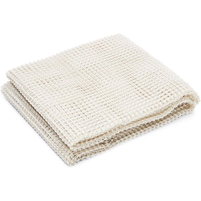 Okuna Outpost No Slip Area Rug Grip Pad for Floors, White (6 x 9 Feet)