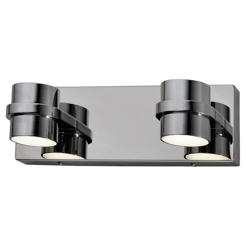 4" Twocan 2 Arm LED Bath Fixture Polished Chrome Finish - Varaluz