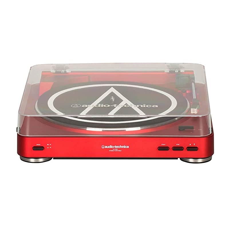 AT-LP60-BT Automatic Bluetooth Belt-Drive Stereo Turntable - Red