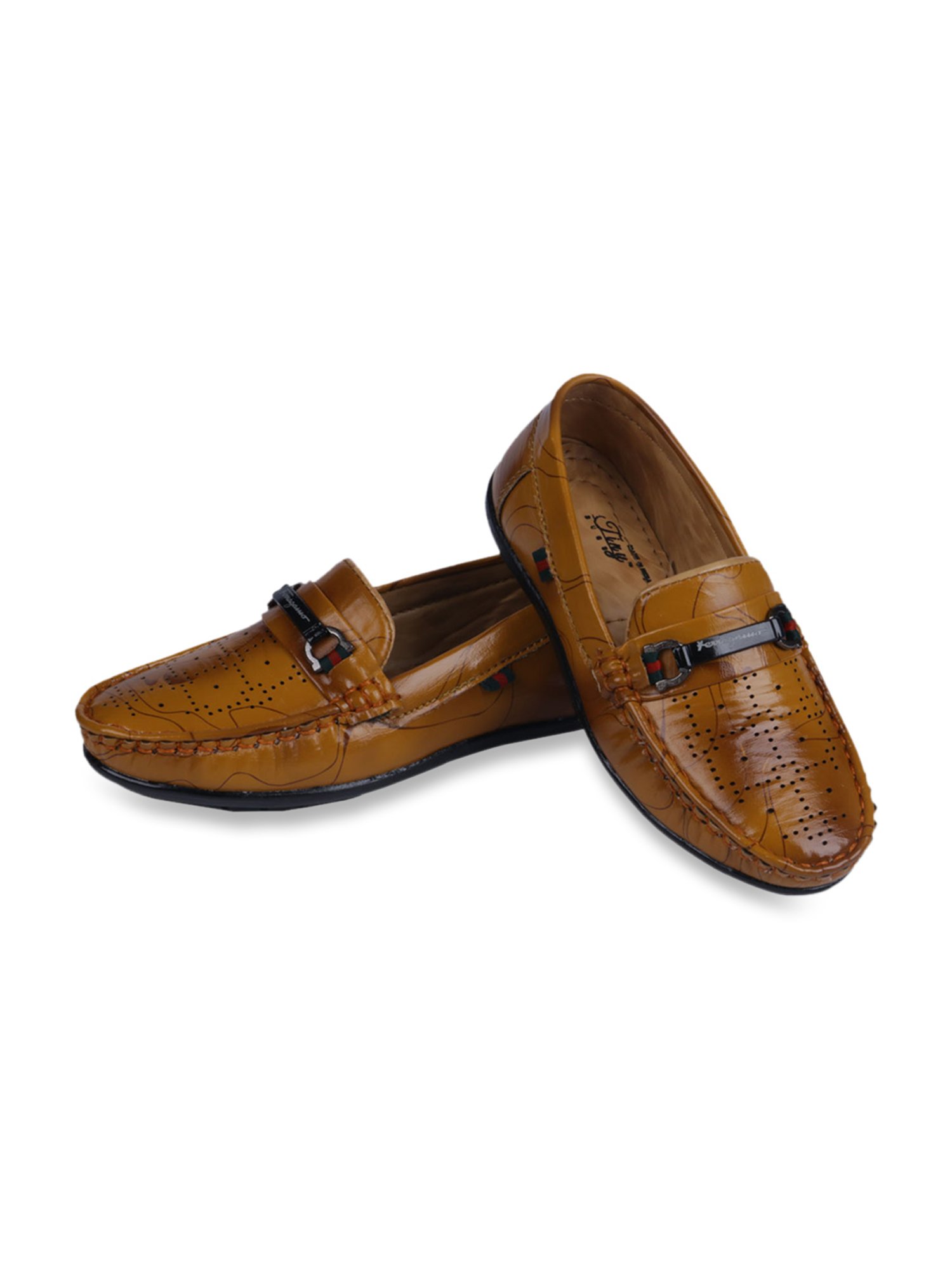 Tiny Bugs Kid's Tan Casual Loafers