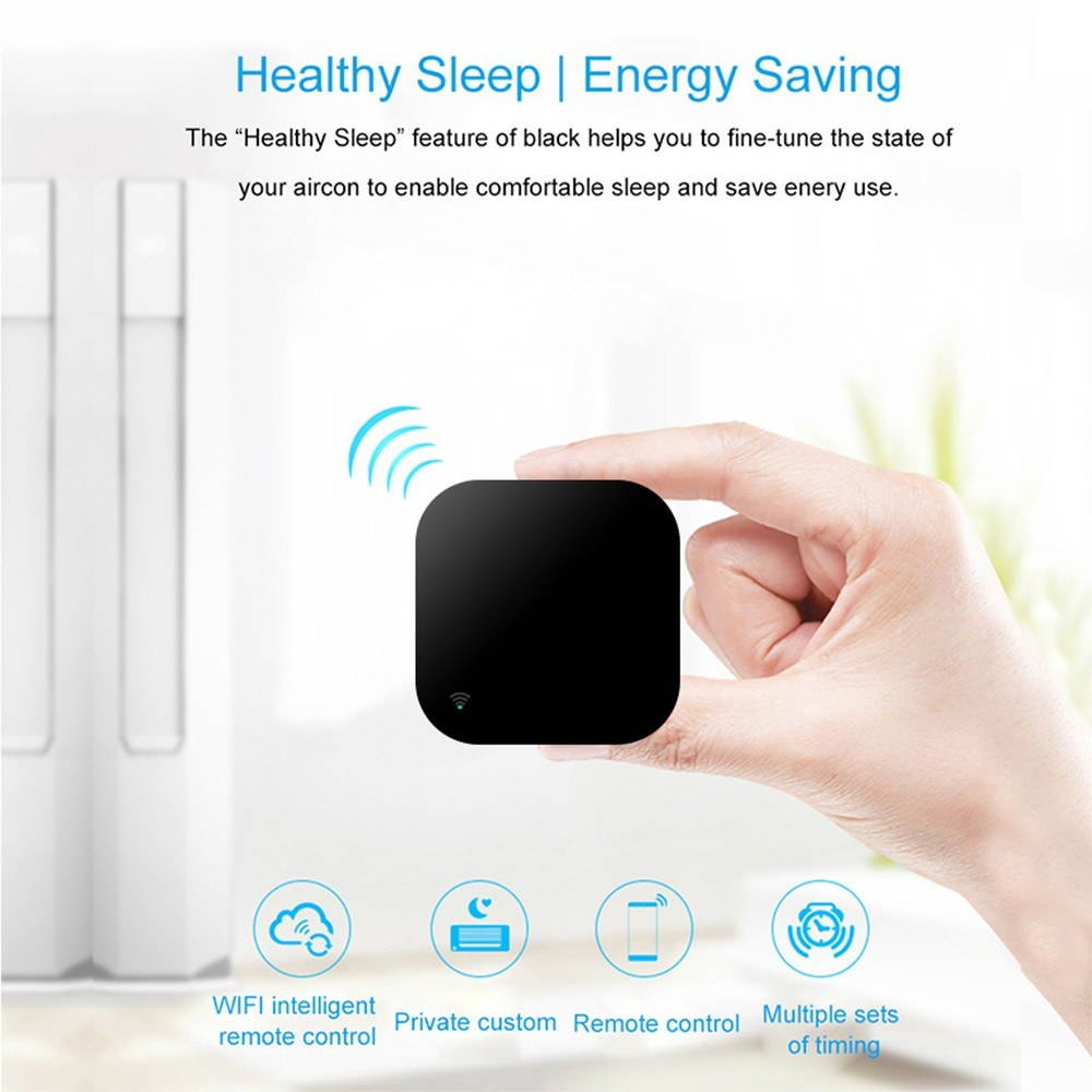 Smart WiFi IR Remote Control WiFi(2.4Ghz) Enabled Infrared Universal Remote Controller For Air Conditioner TV DVD Fan Using Tuya Smart Life APP Compatible with Alexa Google Home IFTTT Voice Control