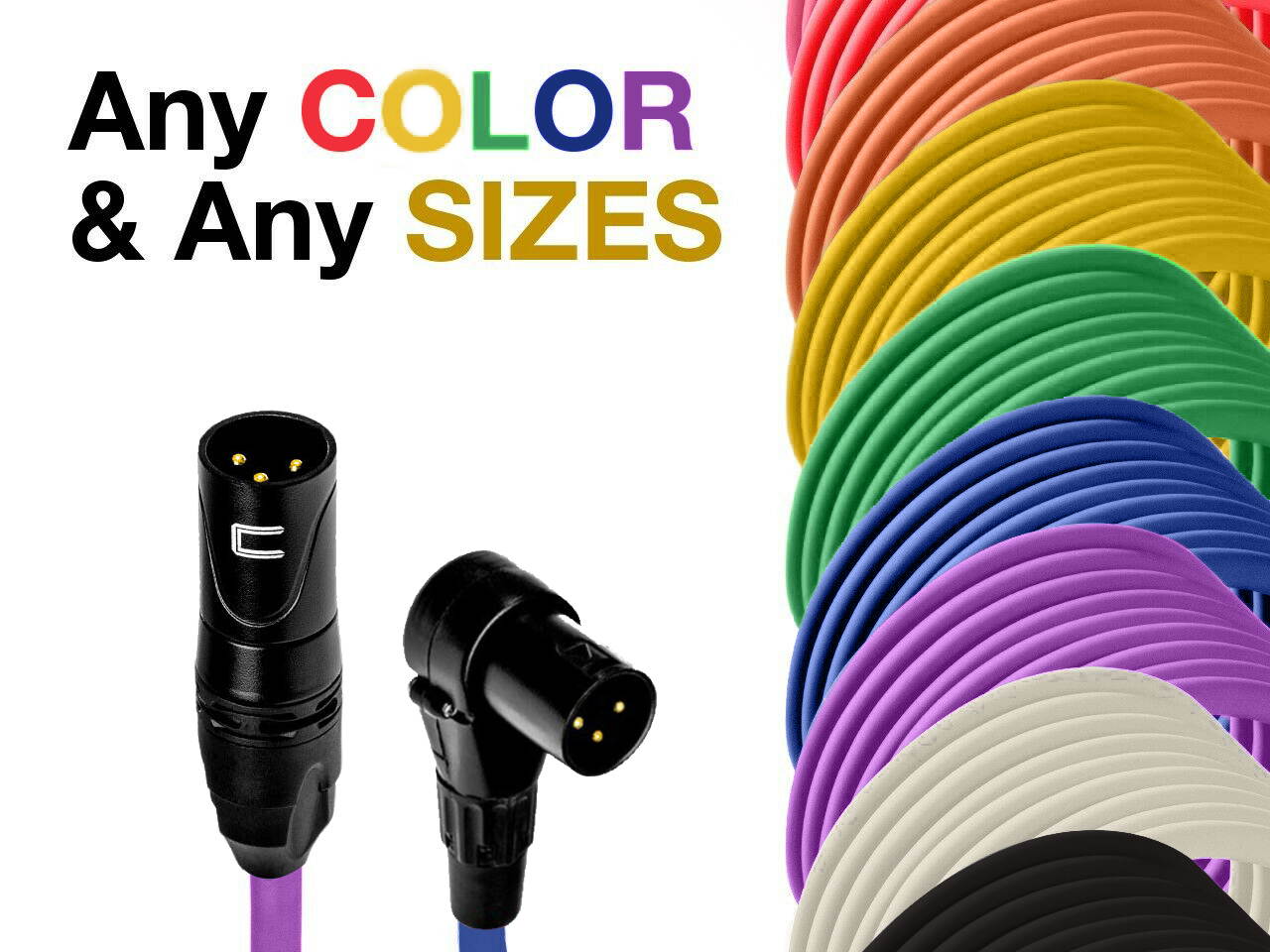 3-Pin XLR Male to Right Angle XLR Male - 30 Feet - Purple - Pro 3-Pin Microphone Connector for Powered Speakers, Audio Interface or Mixer for Live Performance & Recording