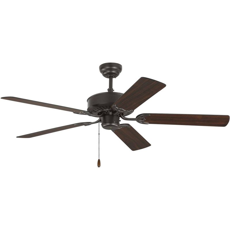 52" Monte Carlo Haven Bronze Pull Chain Ceiling Fan