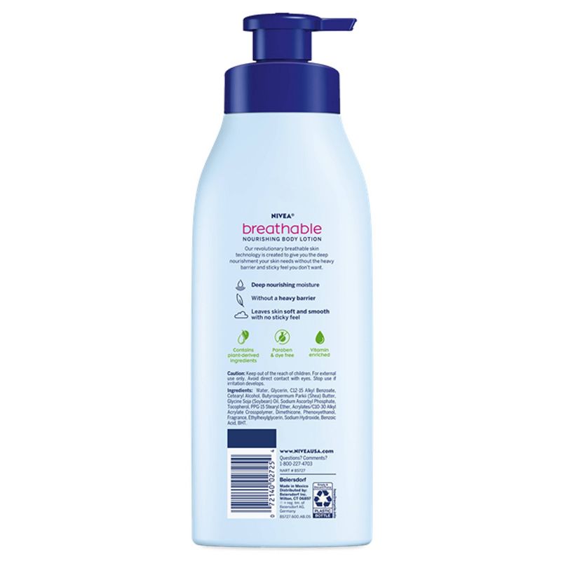 NIVEA Breathable Tropical Breeze Body Lotion - 13.5 fl oz