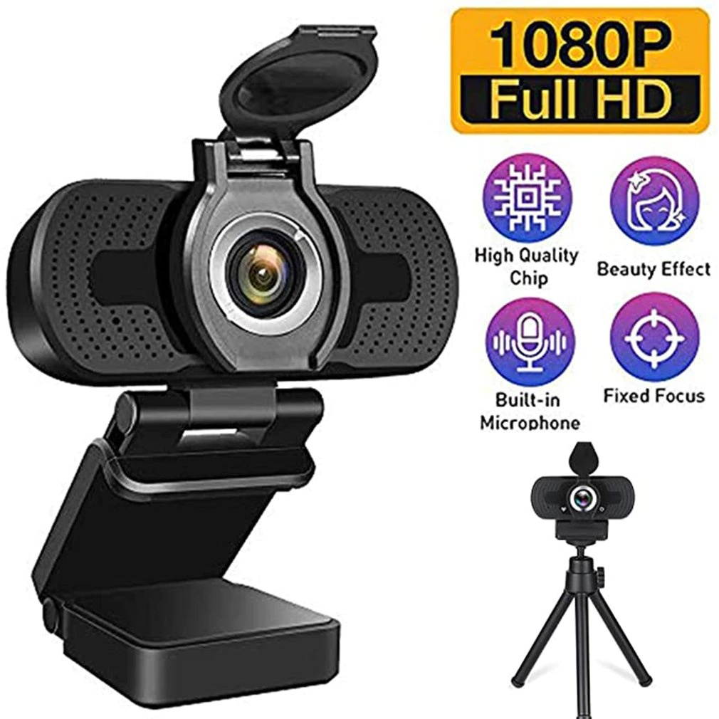 USB Camera HD 1080P Computer Camera With Dust Cover Webcam For Webcast Video Conference webcam full hd 1080p camara web para pc