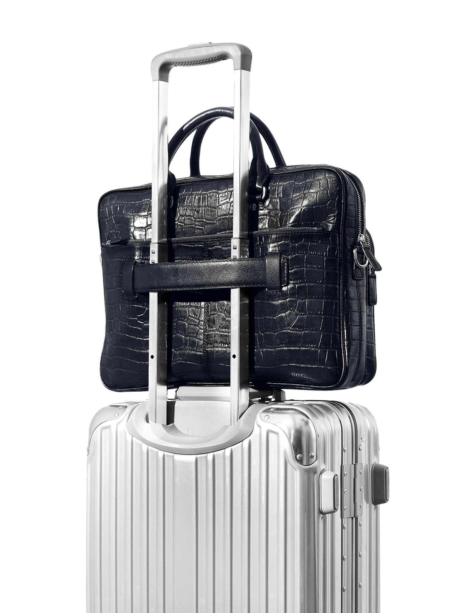 Eske Navy Blue Animal Effect Large Messenger Bag