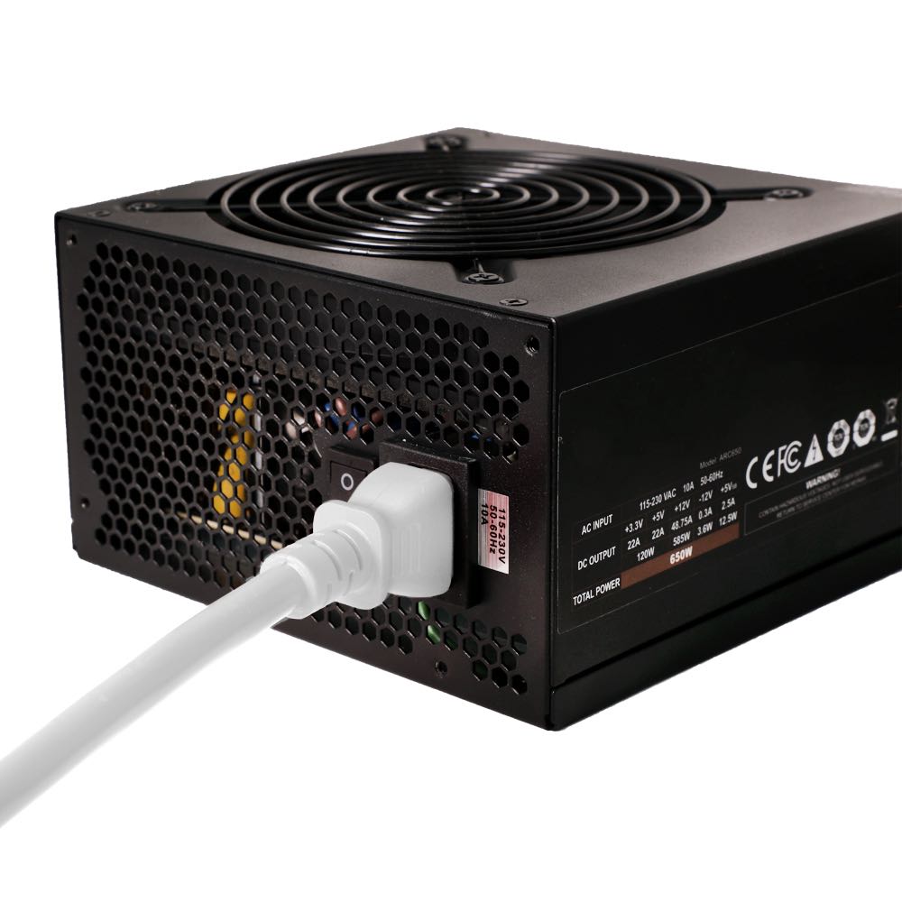 Ironbox C14 to C13 Connector Power Cord - Blue - 1 Foot - 15A/250V - 14/3 SJT - IBX-2806-01