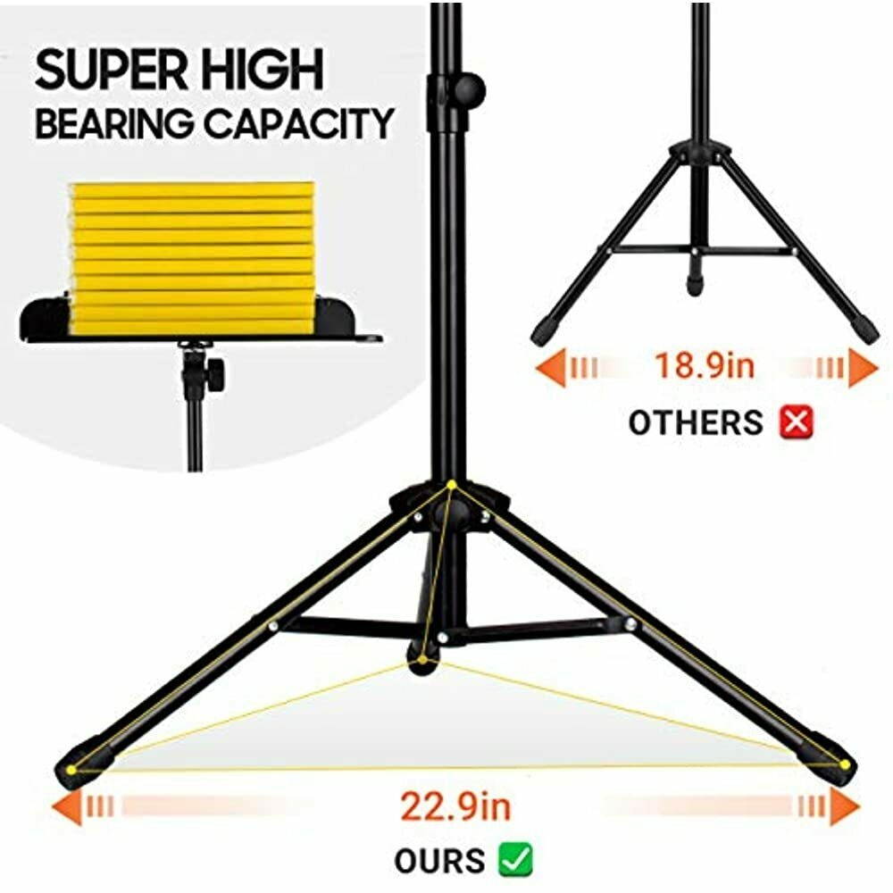 CAHAYA 2 In 1 Dual-use Sheet Music Stand &amp Desktop Book Metal Portable Solid