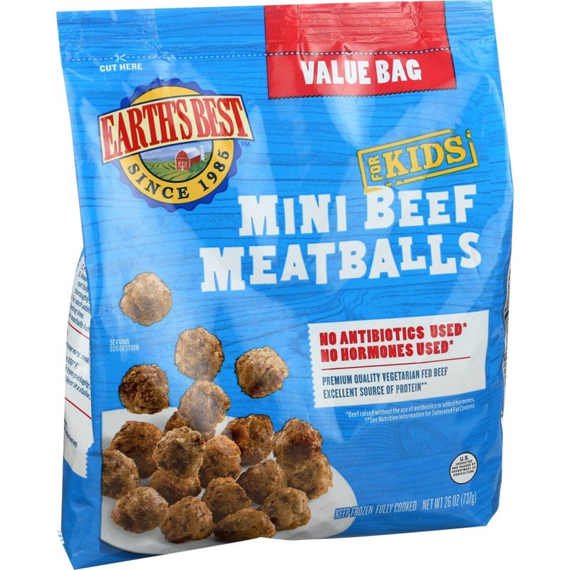 Earth's Best Baked Mini Beef Meatballs - Frozen - 26oz