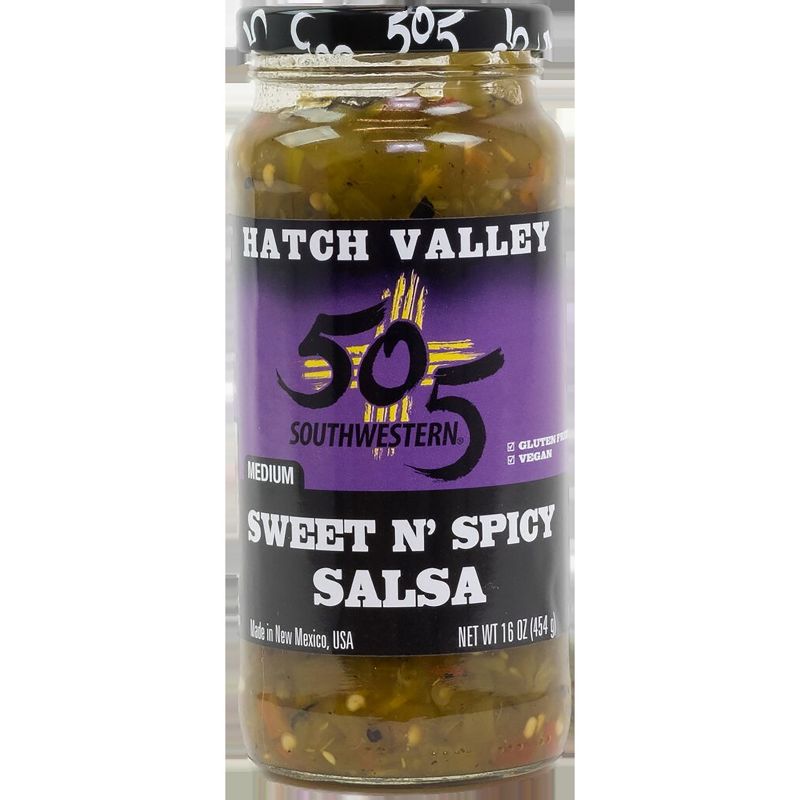 505 Southwestern Hatch Valley Medium Sweet & Spicy Chile Salsa - 16oz