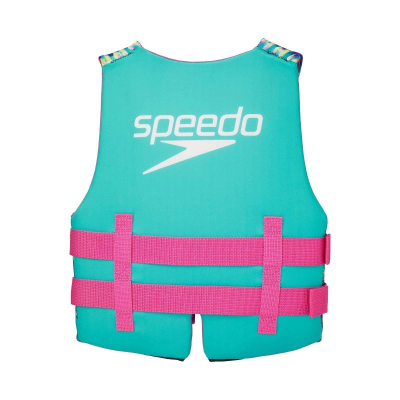 Speedo Youth Girls' Life Jacket Vest - Tie Dye