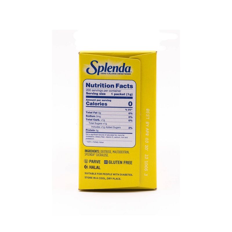 Splenda Zero Calorie Sweetener Packets - 7oz/200pk