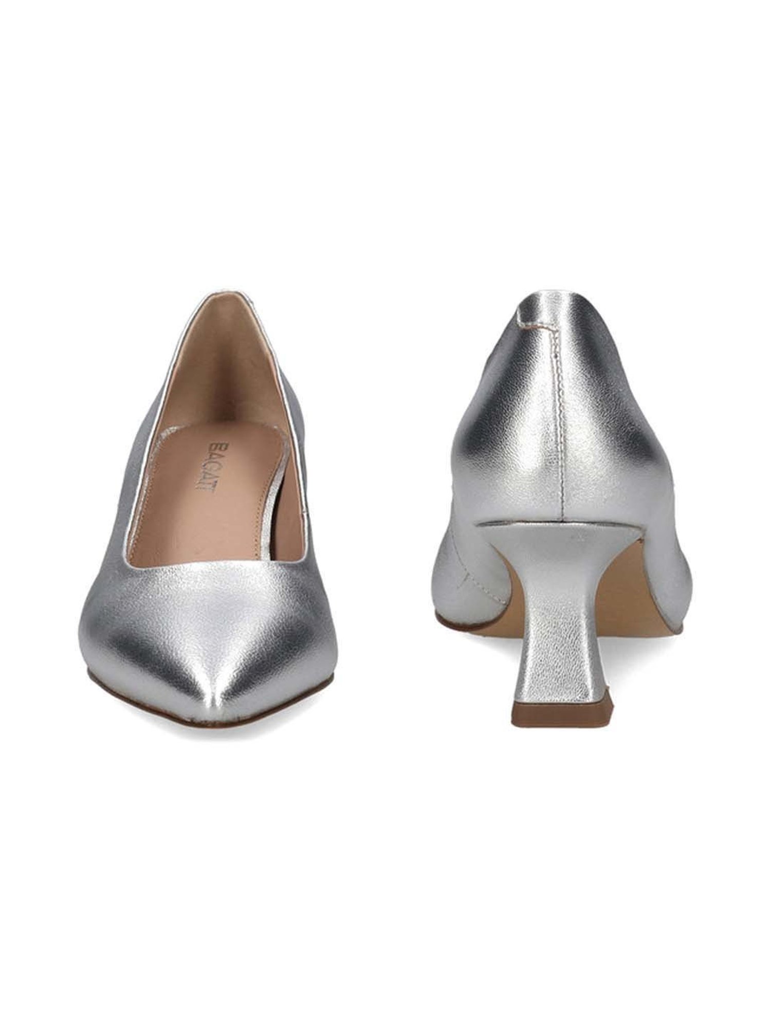 BAGATT Women's Varese Silver Casual Pumps