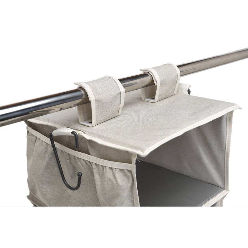 StorageWorks 6-Shelf Hanging Closet Organizer Gray