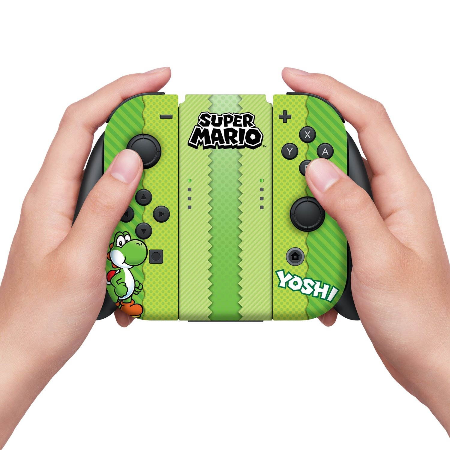 Controller Gear Nintendo Switch Skin & Screen Protector Set, Officially Licensed By Nintendo - Super Mario Evergreen "Yoshi Eggs" - Nintendo Switch