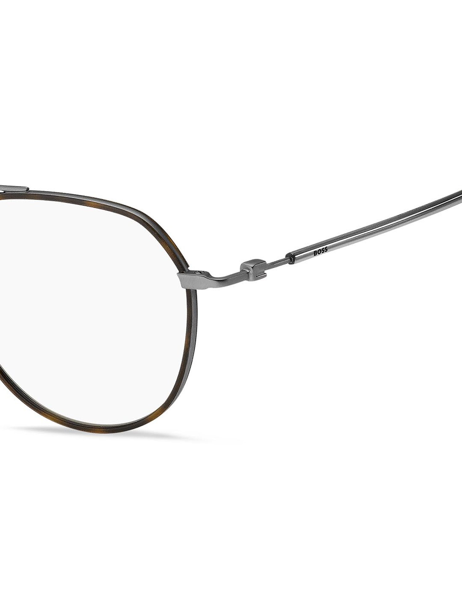 Hugo Boss Brown Aviator Eye Frames for Men