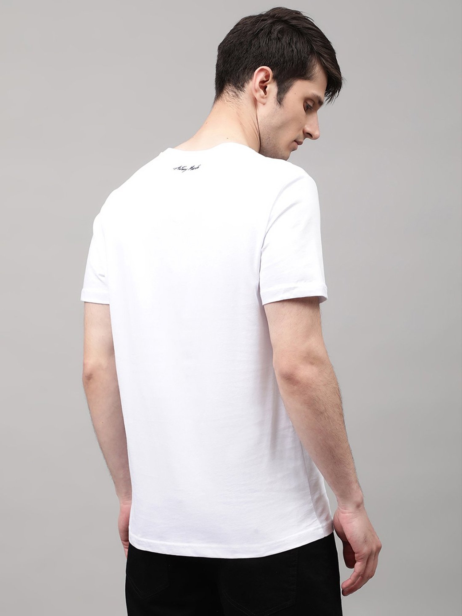 Antony Morato White Printed Short Sleeves T-Shirt