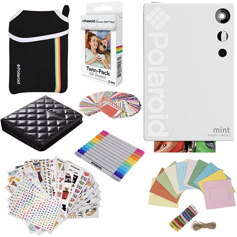 Polaroid Mint Instant Print Digital Camera (Black), Prints on  2x3 Sticky-Backed Photo Paper