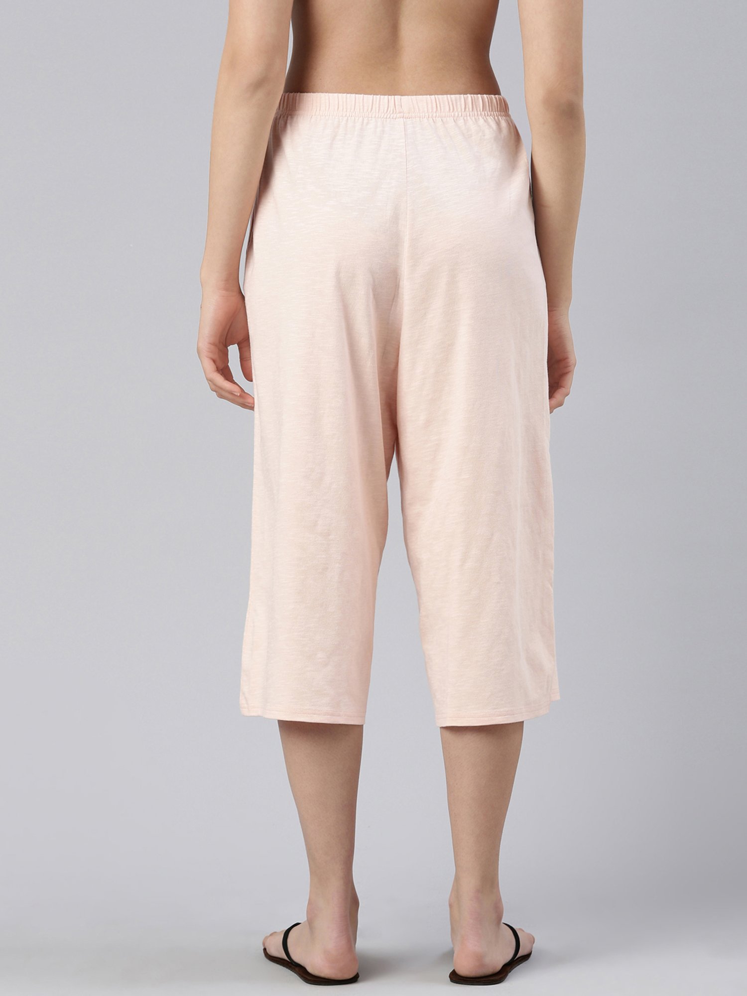 Enamor Peach Cotton Lounge Pants