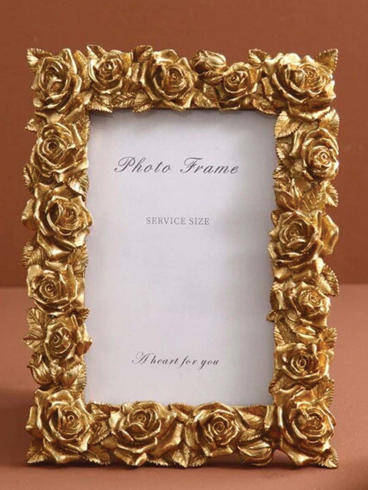 Art Street Gold Engineered Wood Swing Fashion Resin Vintage Photo Frame