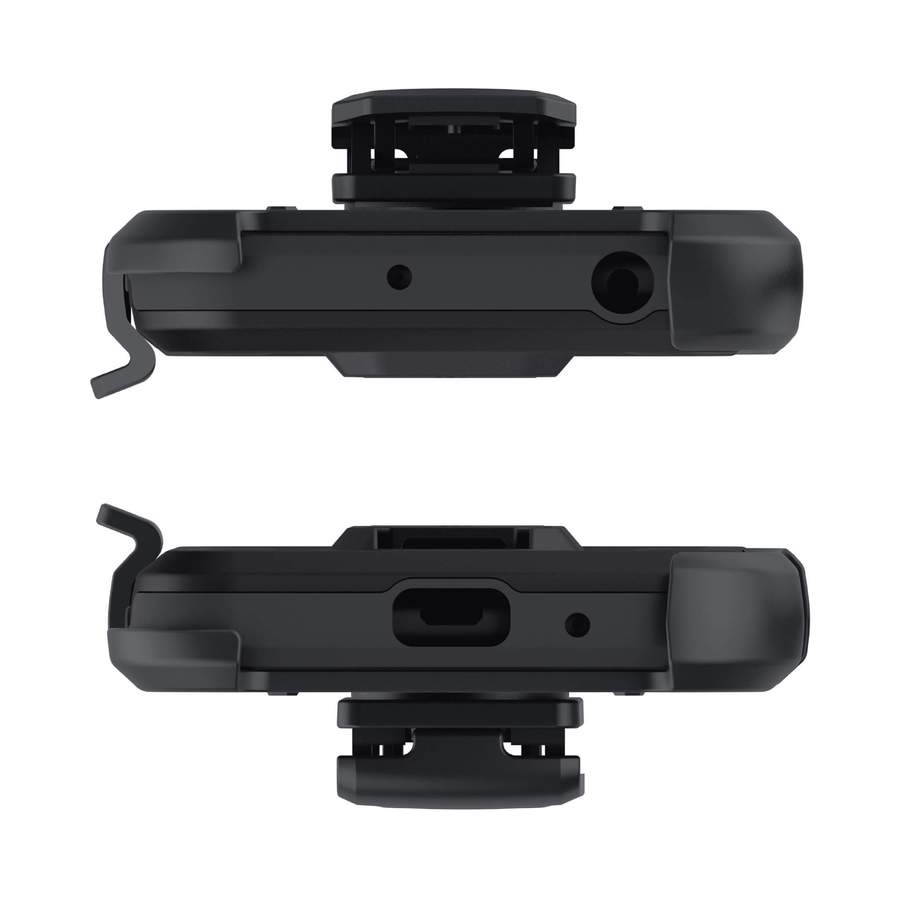 Ghostek Iron Armor Belt Clip Galaxy A11 Case with Holster, Card Holder and Stand Protective Full Body Cover with Heavy Duty Protection Slim Matte Design Galaxy A11 (6.4") (Matte Black)