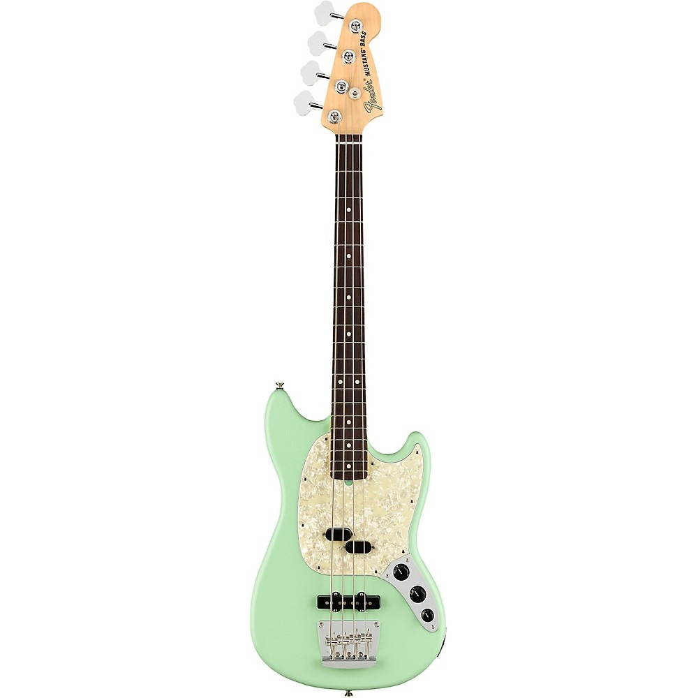 Fender American Performer Mustang Bass Rosewood Fingerboard Satin Seafoam Green