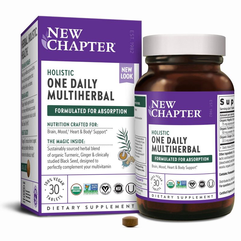 New Chapter Holistic One Daily Multiherbal Tablet - 30ct