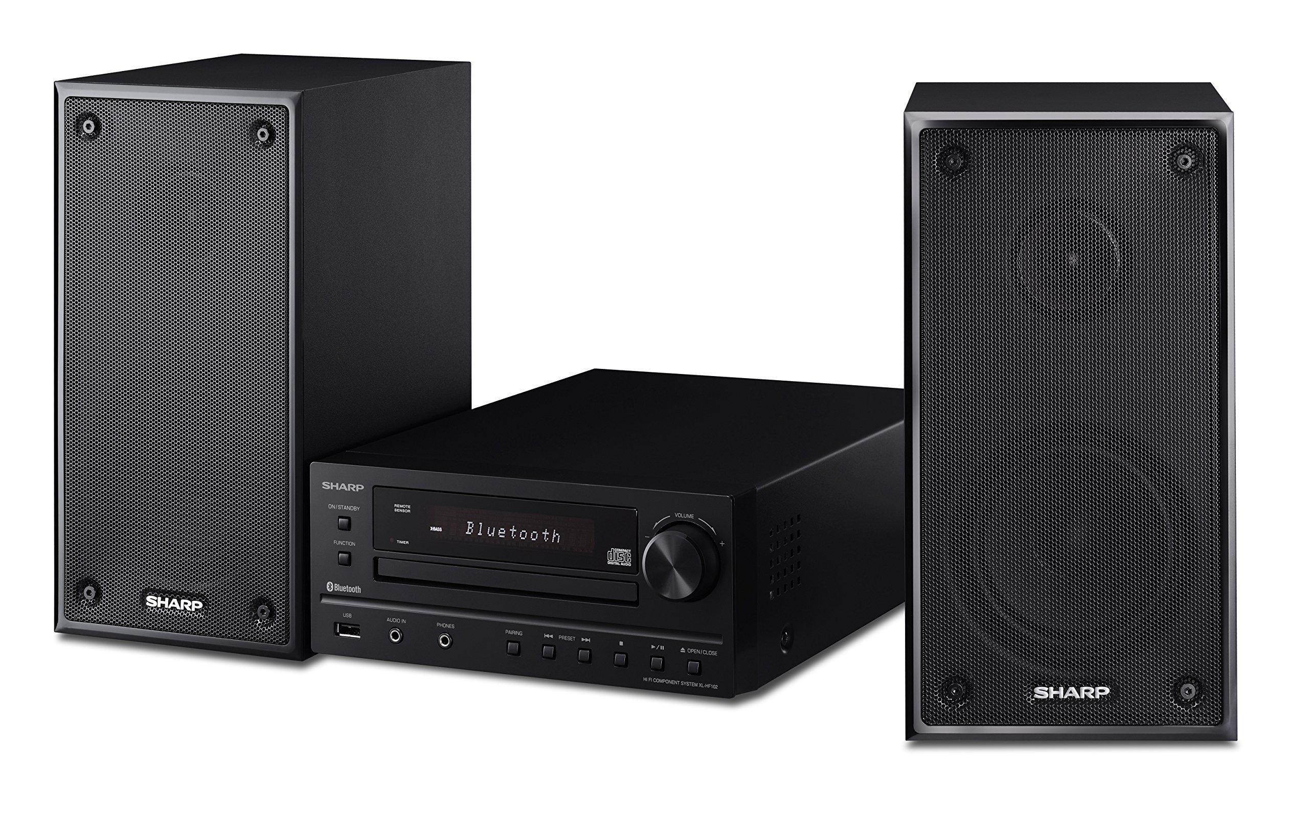 Sharp XLHF102B HI Fi Component MicroSystem with Bluetooth