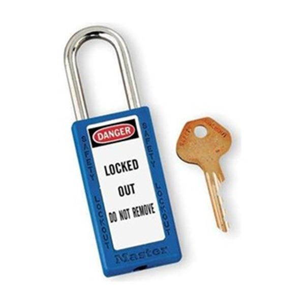 Padlock, Zenex, Black, Length 3 In