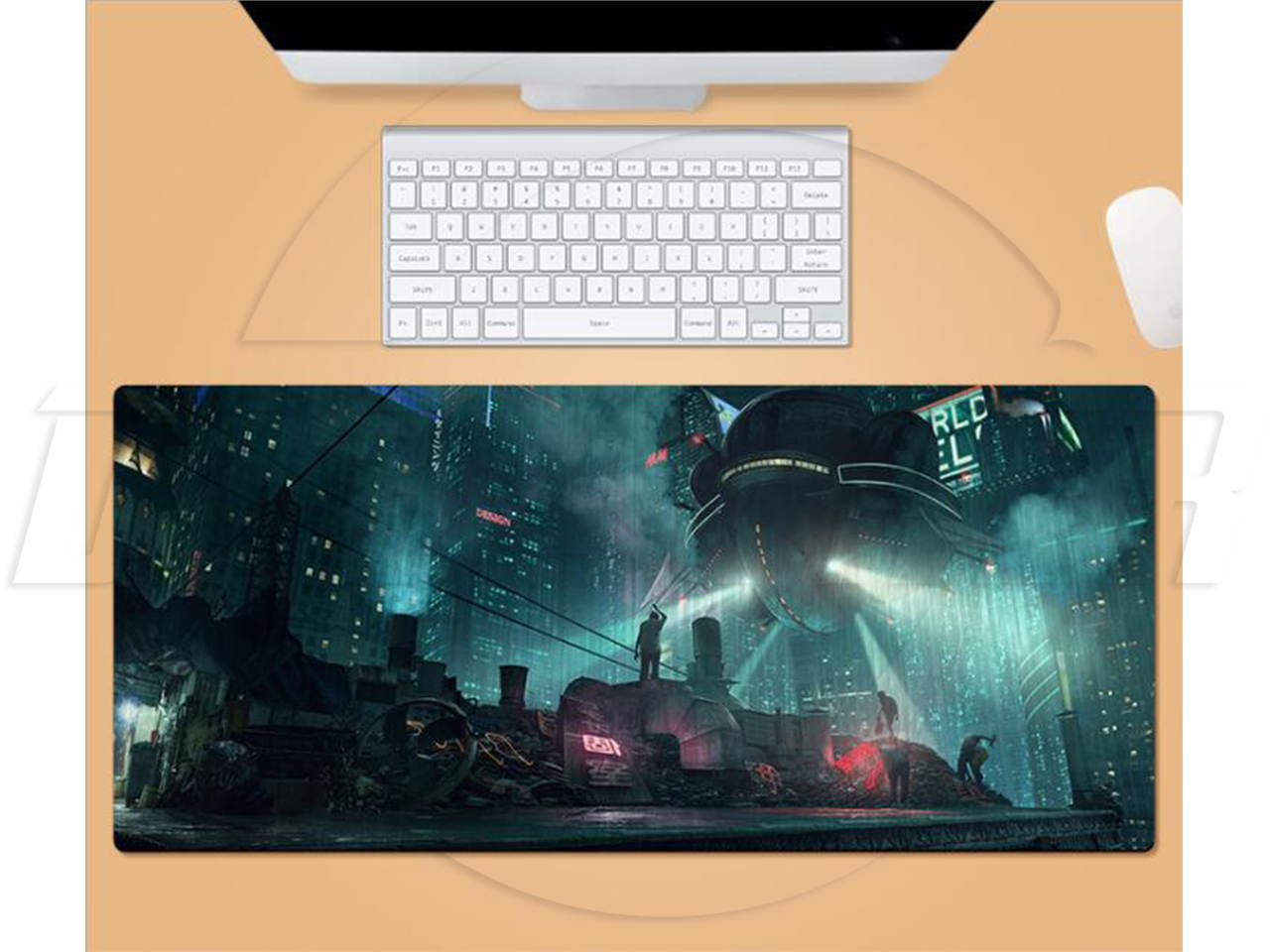 SA Cyberpunk 2077 Large soft Second element anime mouse pad game keyboard Non-slip Rubber sole Expand mouse pad(0.12&ldquo; x 31.80&rdquo; x 11.80&ldquo;) Suitable for PC/laptop/desktop computer desk Large mouse pad
