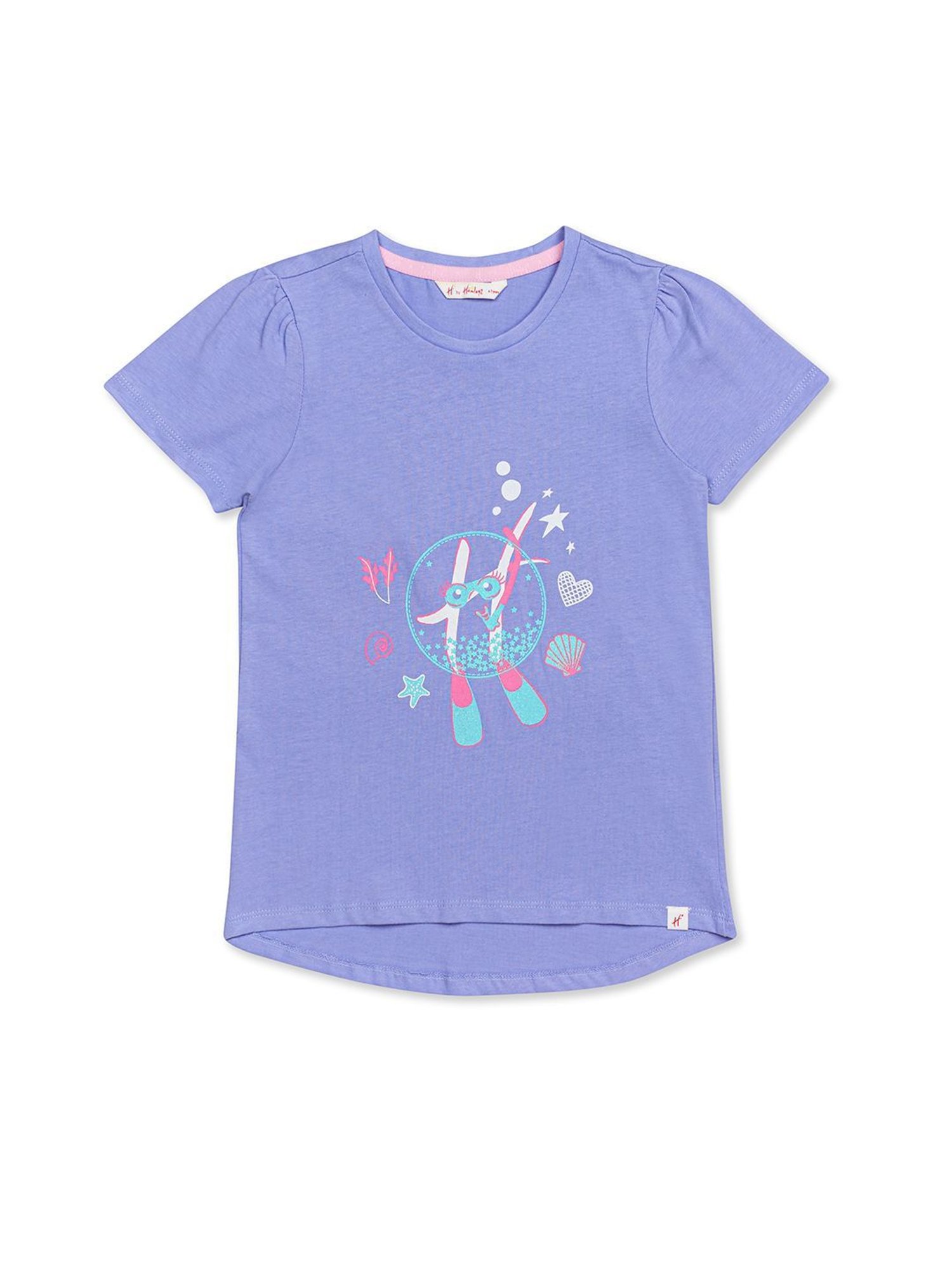 H by Hamleys Kids Purple Printed T-Shirt