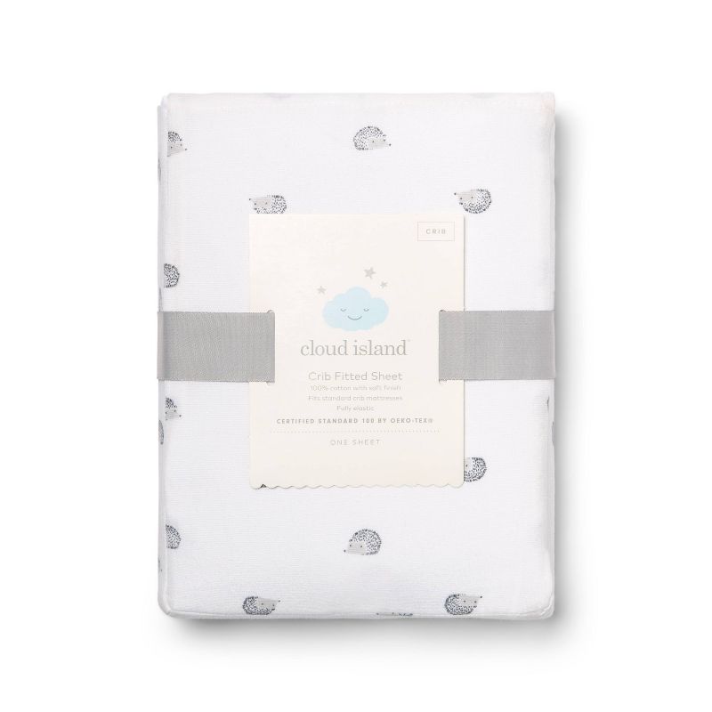 Fitted Crib Sheet Hedgehogs - Cloud Island™