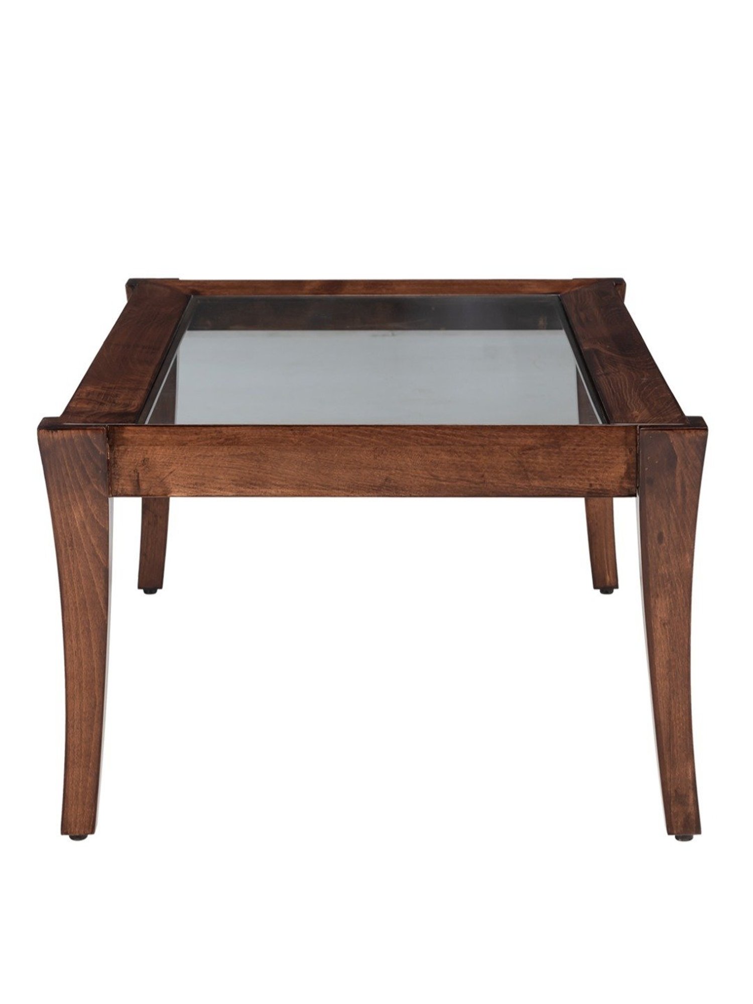 Durian Cameron Walnut Brown Solid Wood Coffee Table in Walnut Finish
