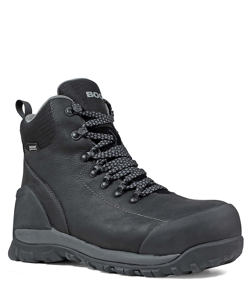 BOGS Men's Foundation Leather Waterproof Composite Toe Work Boot