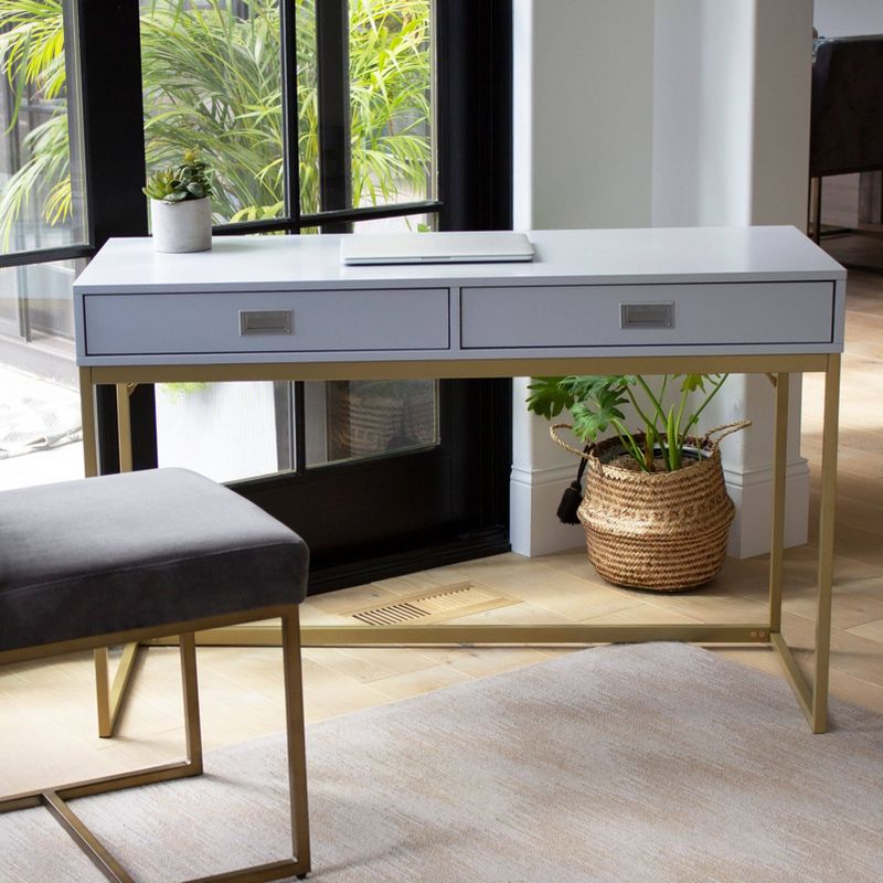 Alma Office Desk Light Blue - ACEssentials