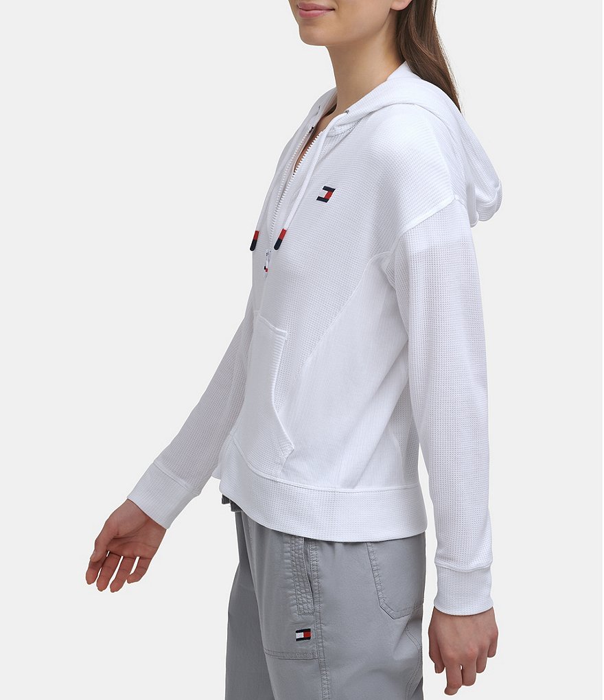 Tommy Hilfiger Sport Waffle Rib Blocking Full Zip Hoodie Jacket