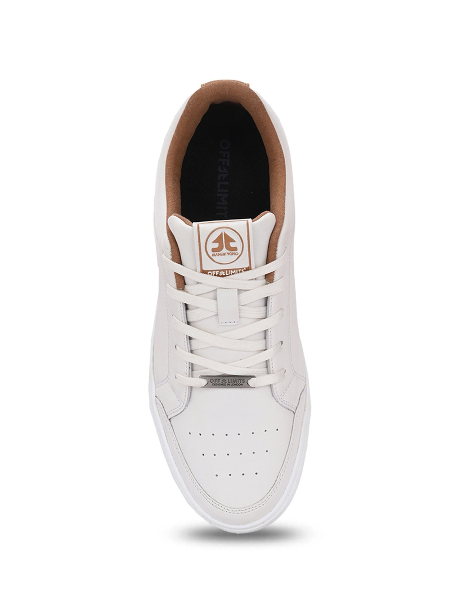 Off Limits Men's GINZA White & Tan Casual Sneakers