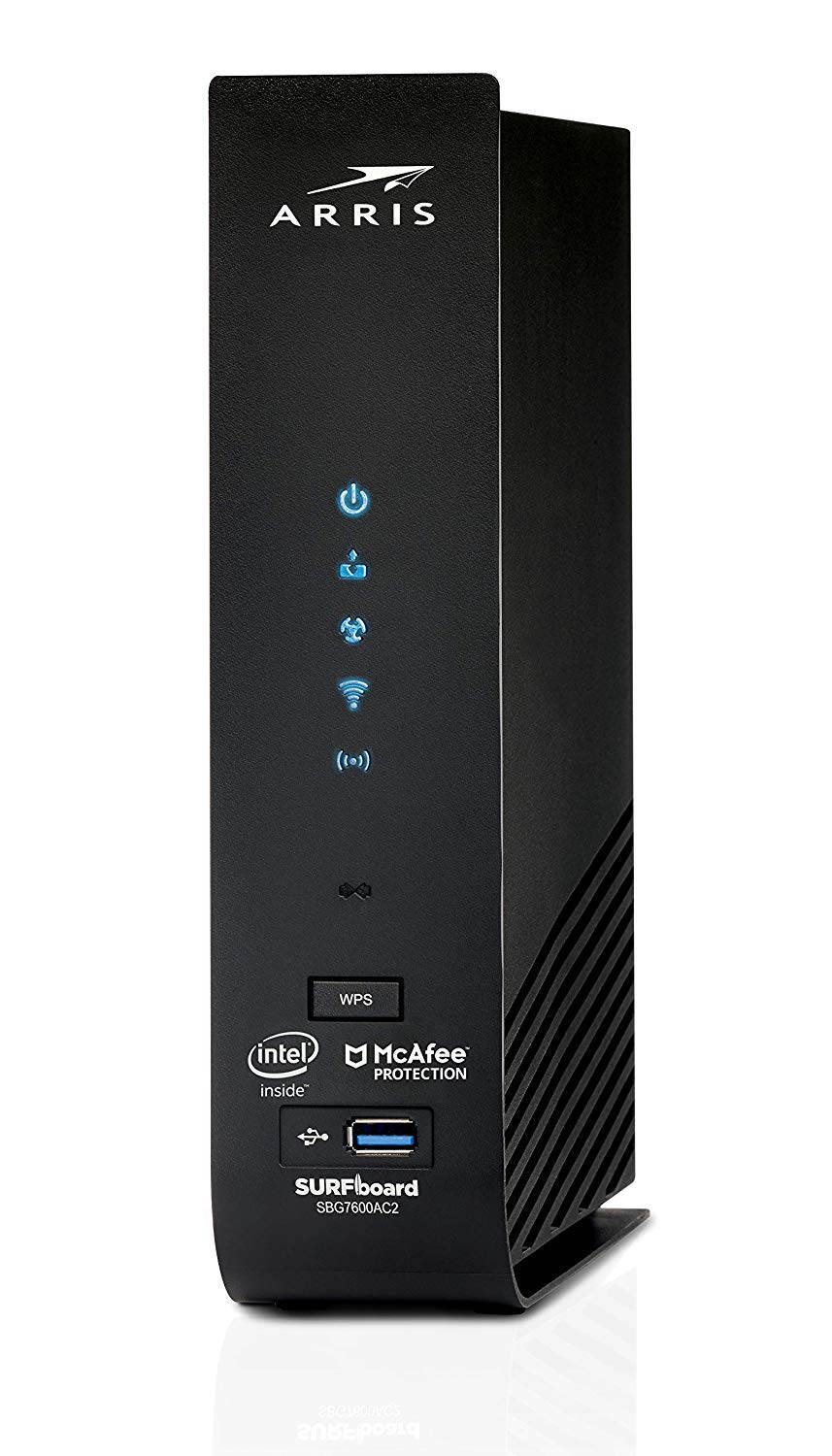 ARRIS SURFboard (32x8) DOCSIS 3.0 Cable Modem Plus AC2350 Dual Band Wi-Fi Router, 1 Gbps Max Speed, Certified for Comcast Xfinity, Spectrum, Cox & more (SBG7600AC2)