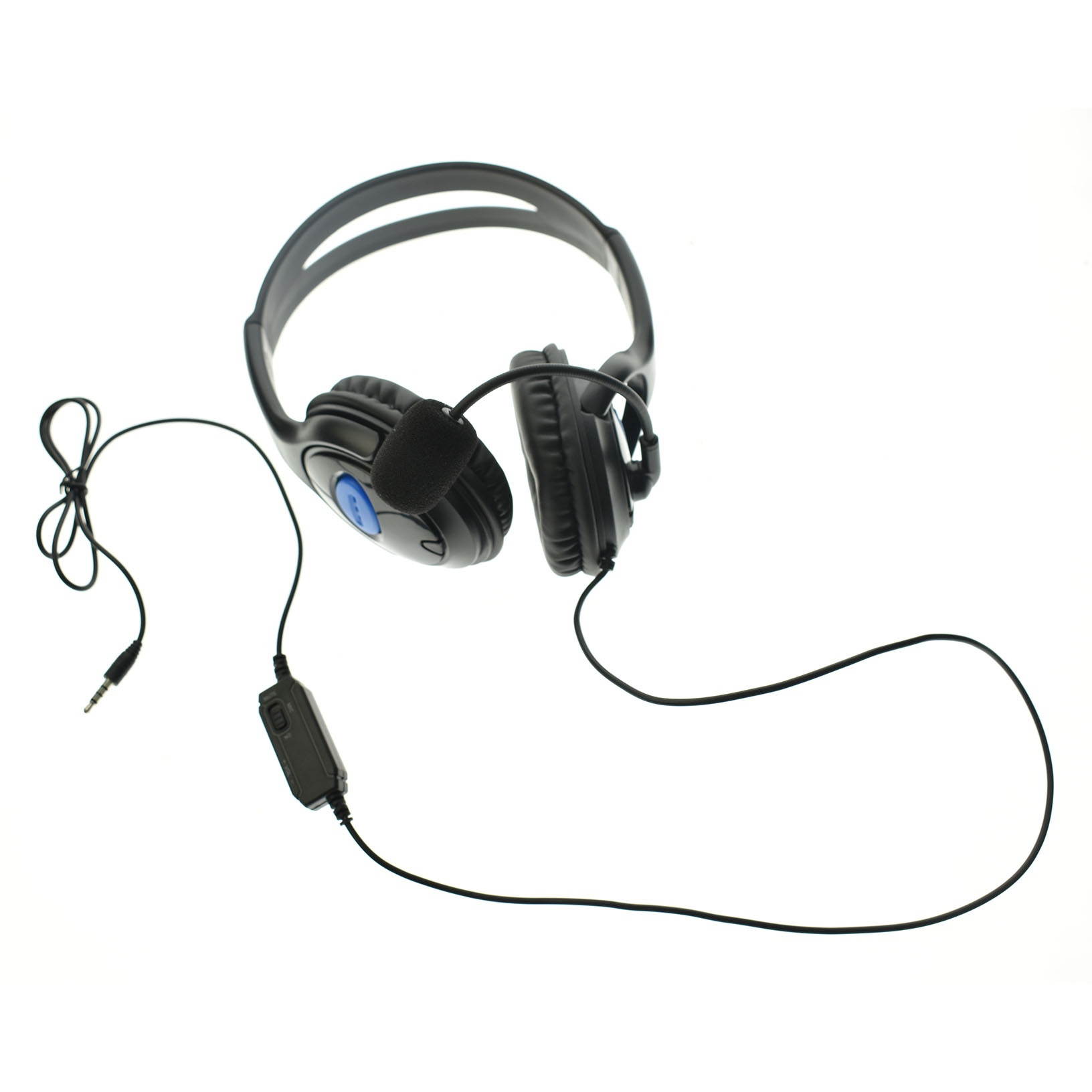 Gamer Headphones with Microphone For PS4 PC 3.5 mm Jack Wired Earphone