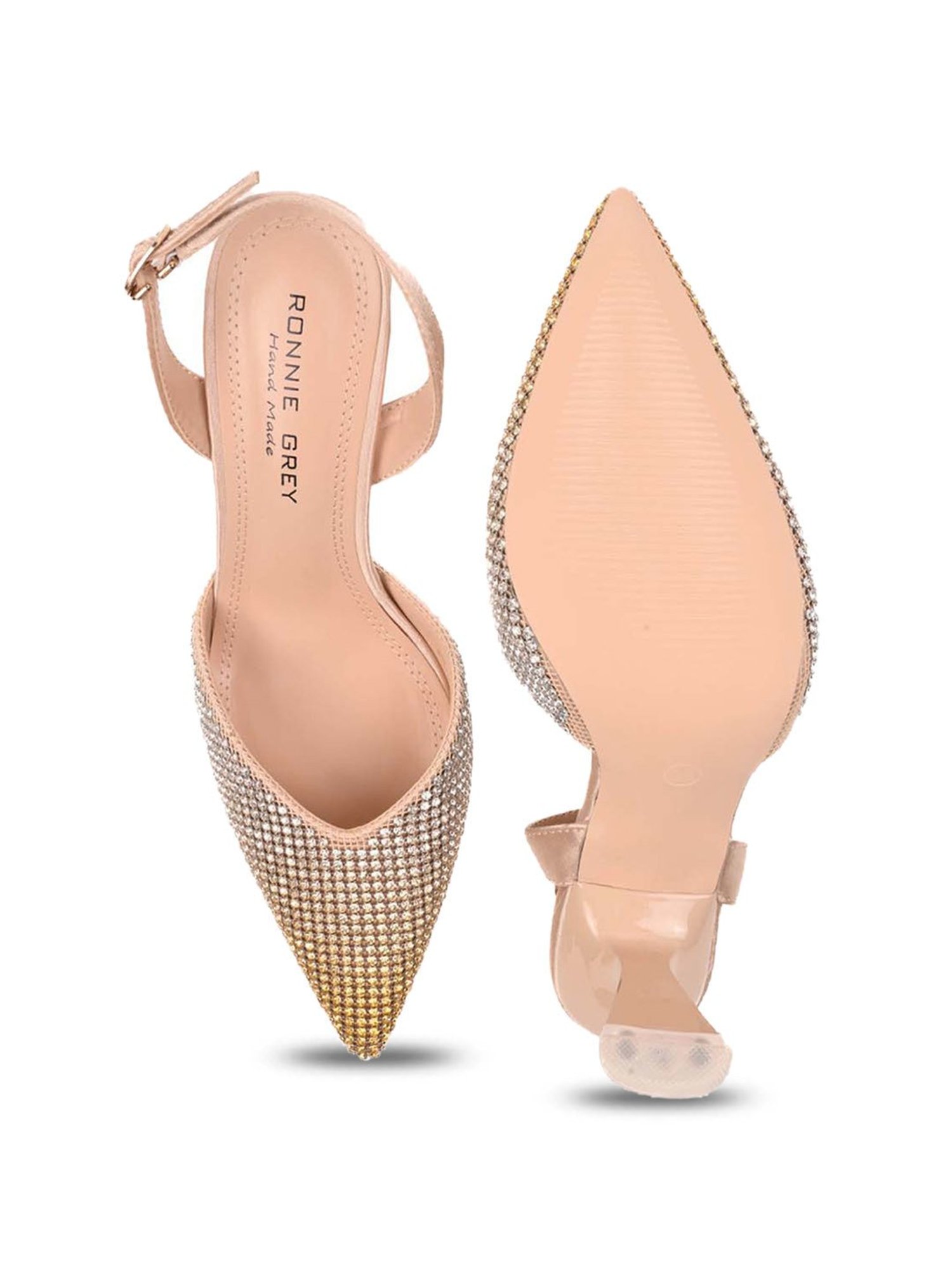 Ronnie Grey Women's Golden Back Strap Sandals