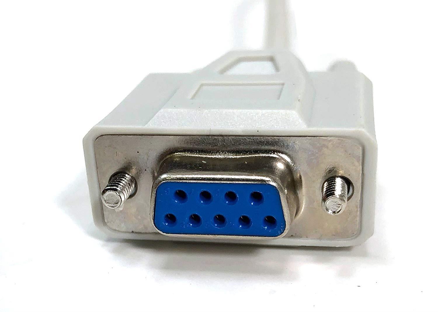 Micro Connectors, Inc. 25 feet DB9 Serial Extension Cable M/F (M05-10325)