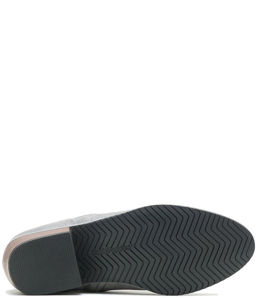 Hush Puppies Sienna Suede Block Heel Booties