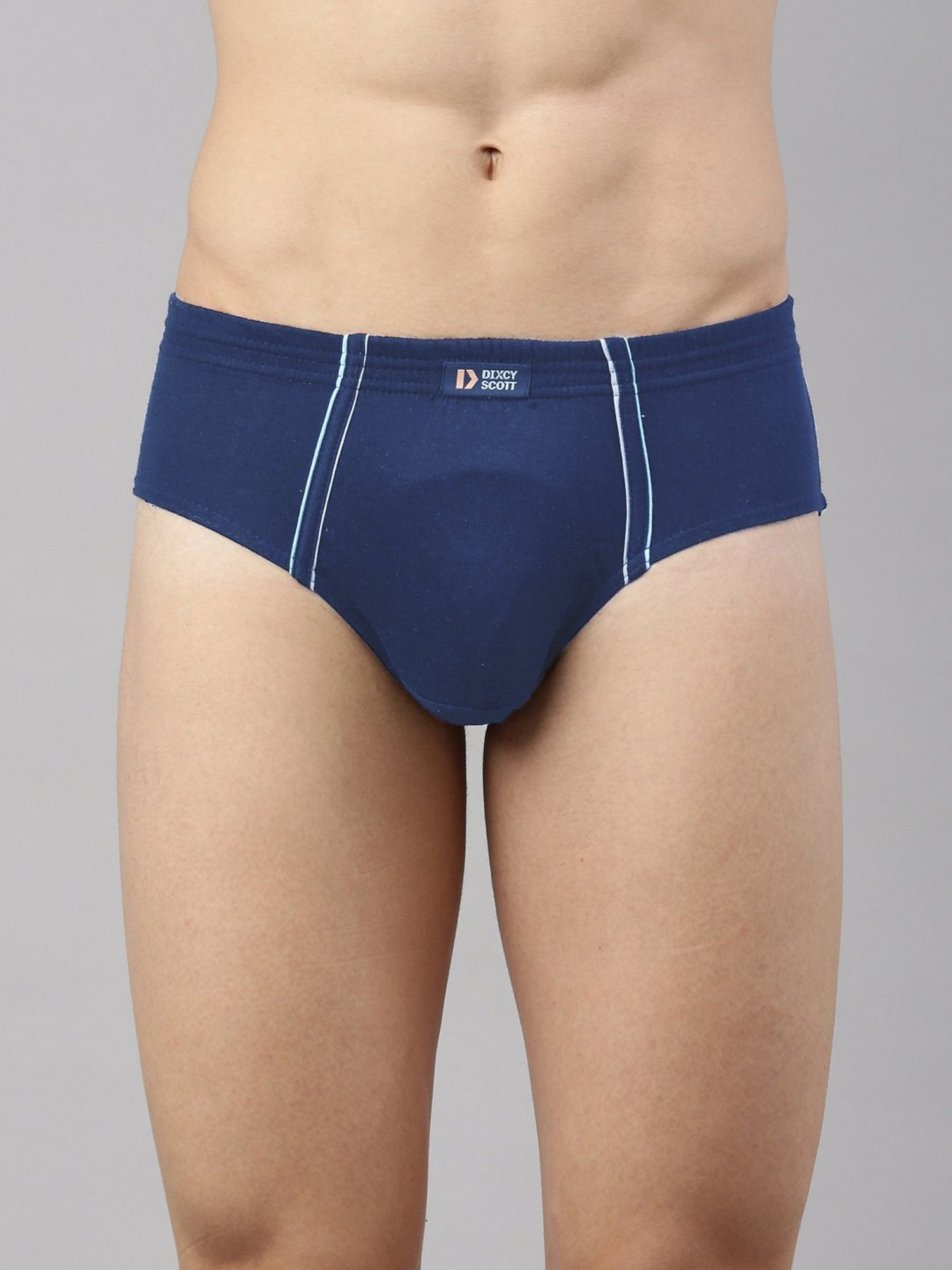 Dixcy Scott Originals Blue Cotton Regular Fit Brief