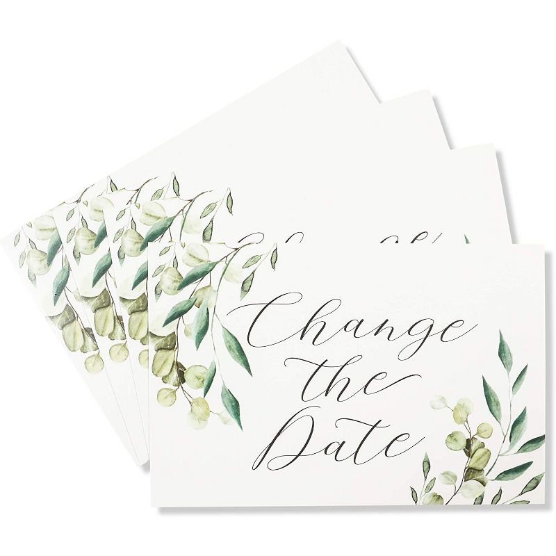 Pipilo Press 48-Pack Change The Date Postcards, Postponement Card, Save New Date, 4x6