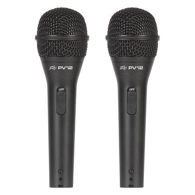 peavey pvi 2  2pack dynamic cardiod microphones