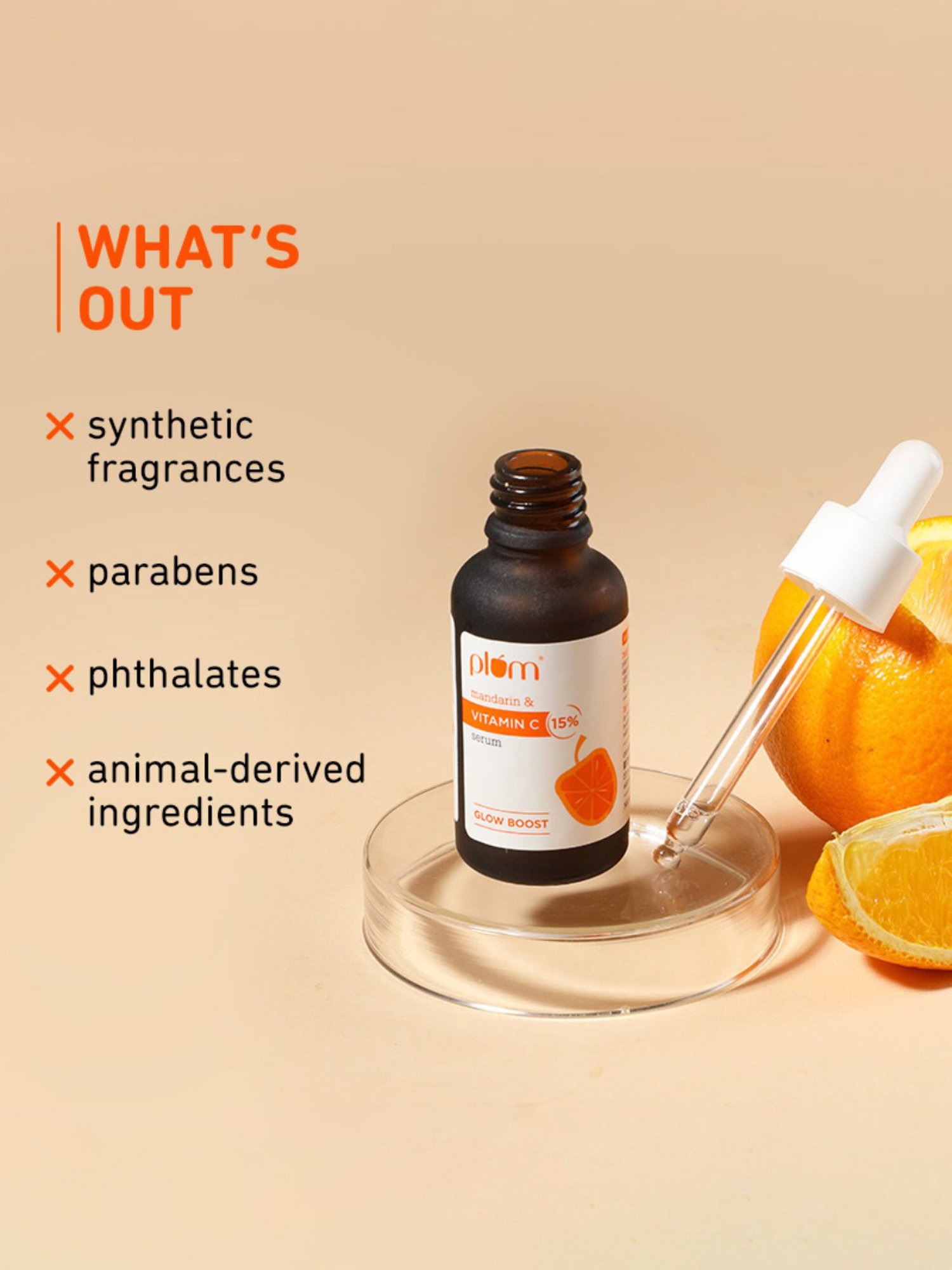 Plum 15% Vitamin C Face Serum with Mandarin - 20 ml