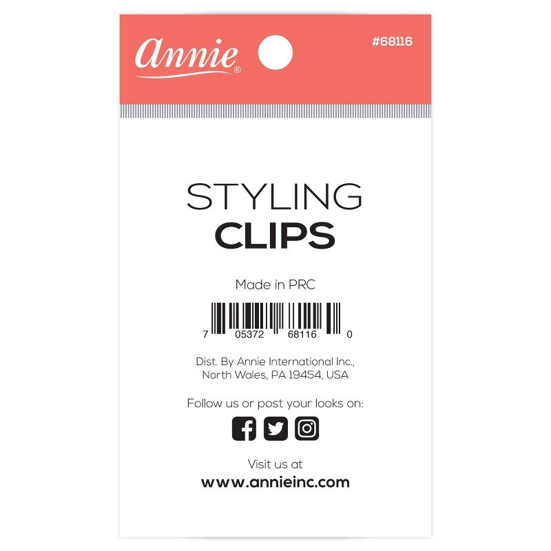 Annie Metal Styling Clips - 12ct